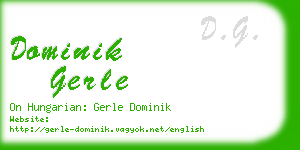 dominik gerle business card
